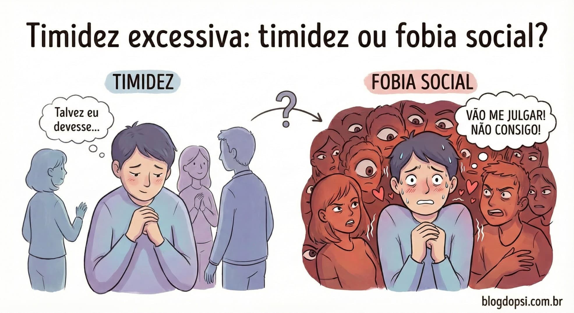 Timidez excessiva: timidez ou fobia social?